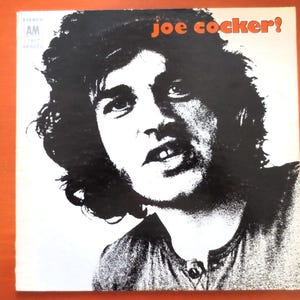 JOE COCKER Record, VINTAGE Vinyl, Joe Cocker Vinyl, Joe Cocker Album, Joe Cocker Lp, Vintage Rock Albums, Lps, Vintage Records, 1969 Records