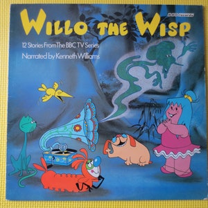 Vintage Records, WILLO the WISP, SONGS and Stories, Childrens Record, Kids Record, Childrens Album, Kids Album, Vinyl Lps, Lps, 1981 Records