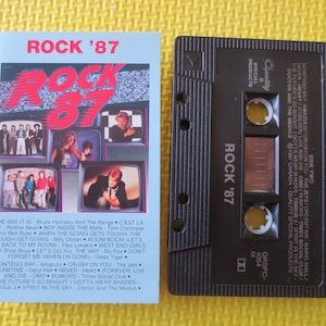 カセット テープ、ROCK '87、ROCK '87 テープ、ROCK and Roll テープ、Glass Tiger テープ、ロック カセット、テープ、テープ カセット、カセット、1987 カセット