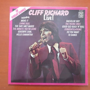 Vintage Records, CLIFF RICHARD, LIVE Album, Rock Record, Pop Record, Vinyl, Vintage Vinyl, Record Vinyl, Records, Vinyl Record, 1972 Records