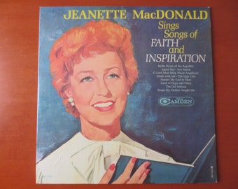 Vintage Records, JEANETTE MACDONALD, FAITH and Inspiration, Gospel Records, Vintage Vinyl, Gospel Music, Vinyl, Gospel Albums, 1963 Records