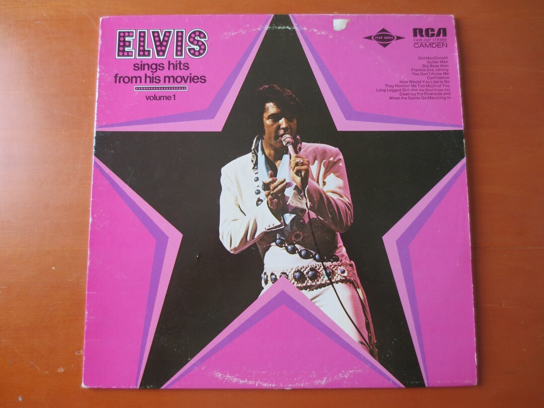 Vintage Records ELVIS PRESLEY MOVIE Hits Album Elvis Etsy