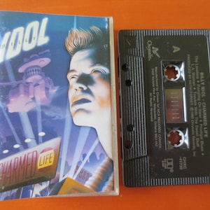 Cassette Tapes, BILLY IDOL, CHARMED Life, Billy Idol Tape, Billy Idol Album, Billy Idol Cassette, Music Tapes, Cassette, Tape, Rock Cassette