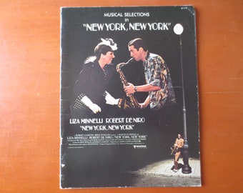 Vintage bladmuziekboek uit New York, Liza Minnelli, Robert De Niro