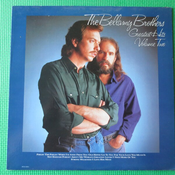 Vintage Schallplatten, Die BELLAMY BRTHERS, GRÖßTE Hits, Bellamy Brothers LP, Country Album, Country-Musik, Classic Country LP, 1986 Schallplatten