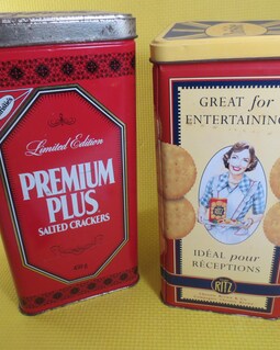 Vintage Ritz Crackers Tin Can: Collectible Advertising Box - Etsy