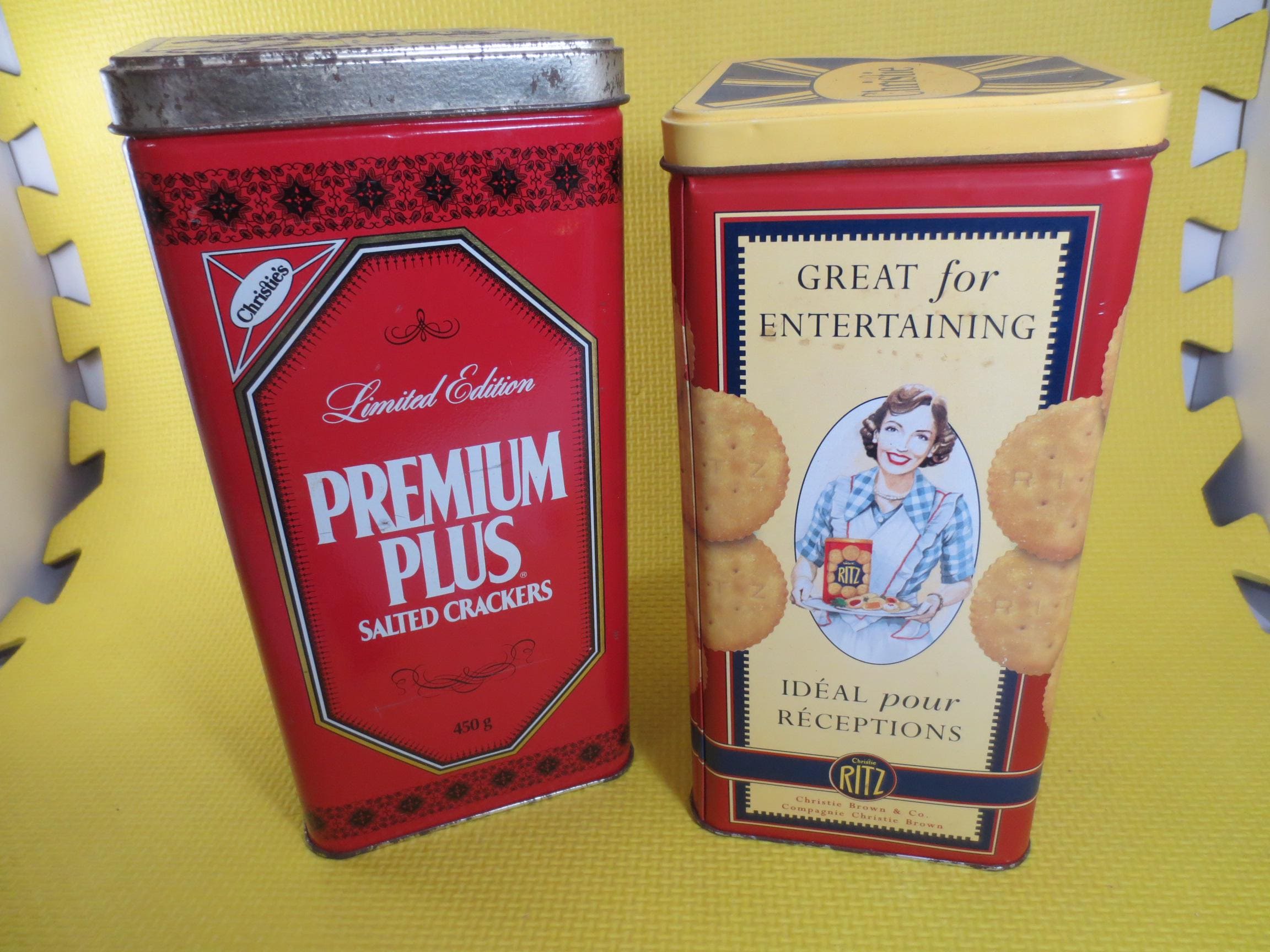 Vintage Ritz Crackers Tin Can: Collectible Advertising Box - Etsy