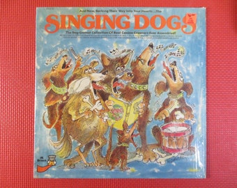 Vintage Singende Hunde Schallplatte: 1974 Pickwick Novelty Album