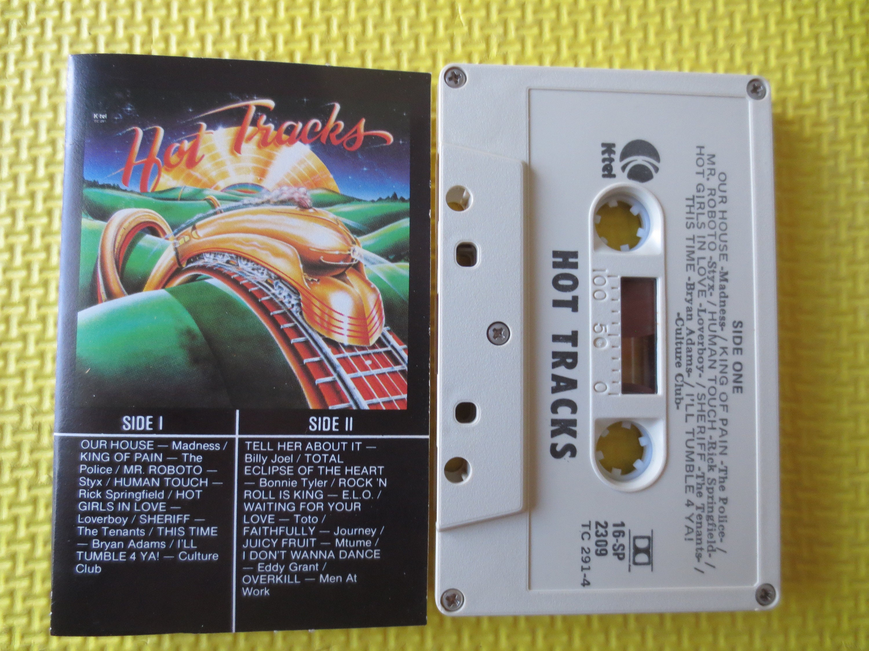 Cassette Tapes, HOT TRACKS, Rock and Roll Tape, Rock