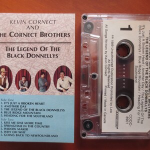 Vintage Cassette, KEVIN Cornect, the CORNECT BROTHERS, The Black Donnellys, Tape Cassette, Country Cassette, Tapes, Cassette, 1989 Cassette
