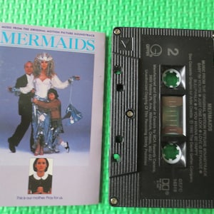 Cassette, MERMAIDS, Movie SOUNDTRACK, MERMAIDS Soundtrack, Cassette Tapes, Tape Cassette, Vintage Cassette, Music Cassette, 1990 Cassette