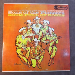 Vintage Records, The SONS of the PIONEERS, Room Full of Roses, Cowboy Vinyl, Cowboy Albums, Country Vinyl, Country Albums, Lps, 1960 Records