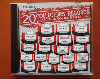 50s 60s Rock CD - 20 Collector's Records Vol. 2, 1989 Compact Disc
