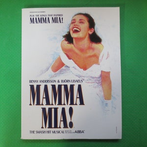 Vintage Book, MAMA MIA, Sheet Music, ABBA Sheet Music, Music Books, Abba Piano Book, Disco Music Book, Abba Music Books, Vintage Music Book