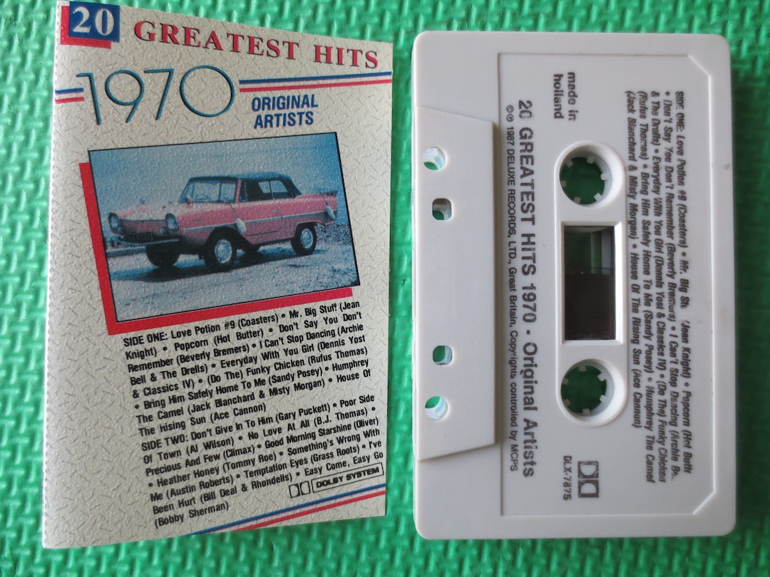 1970 Greatest Hits Cassette Tape: Vintage Rock and Roll - Etsy