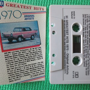 Cassete, 20 Maiores Sucessos, Maiores Sucessos de 1970, Fitas de Rock and Roll, Cassete Vintage, Fita Cassete, Fitas, Cassete de Música, Cassete de 1987