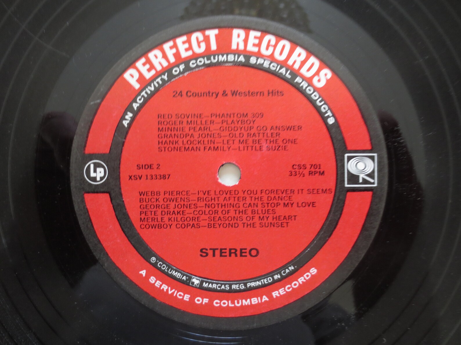 Vintage Records 24 COUNTRY and WESTERN HITS Country Record Etsy