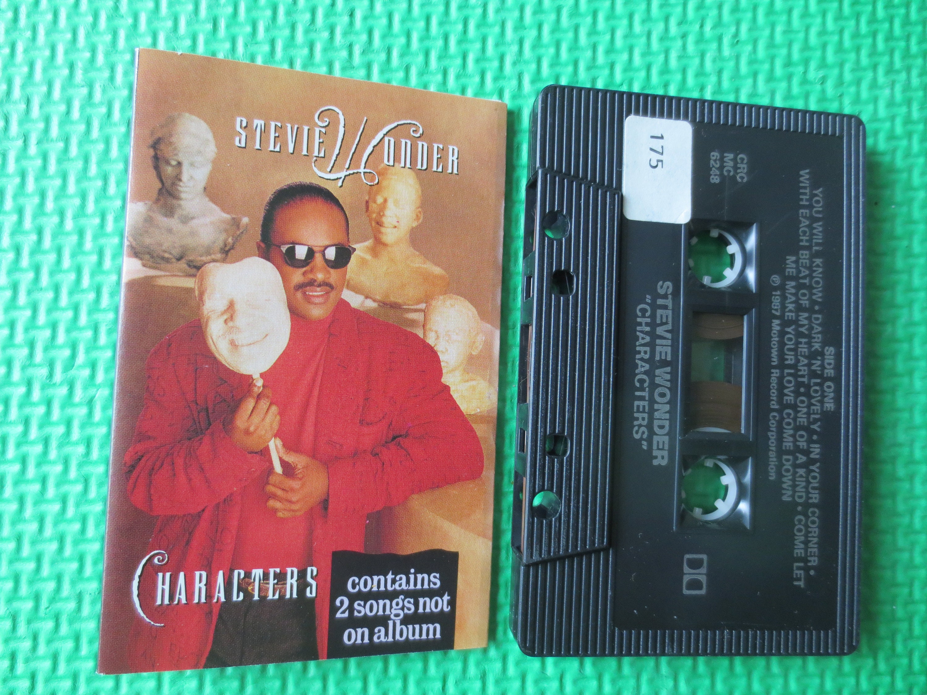 Cassette Tapes, STEVIE WONDER, CHARACTERS, Stevie Wonder Tape, Stevie  Wonder Album, Tapes, Tape Cassette, Pop Music Cassette, 1987 Cassette -   Canada