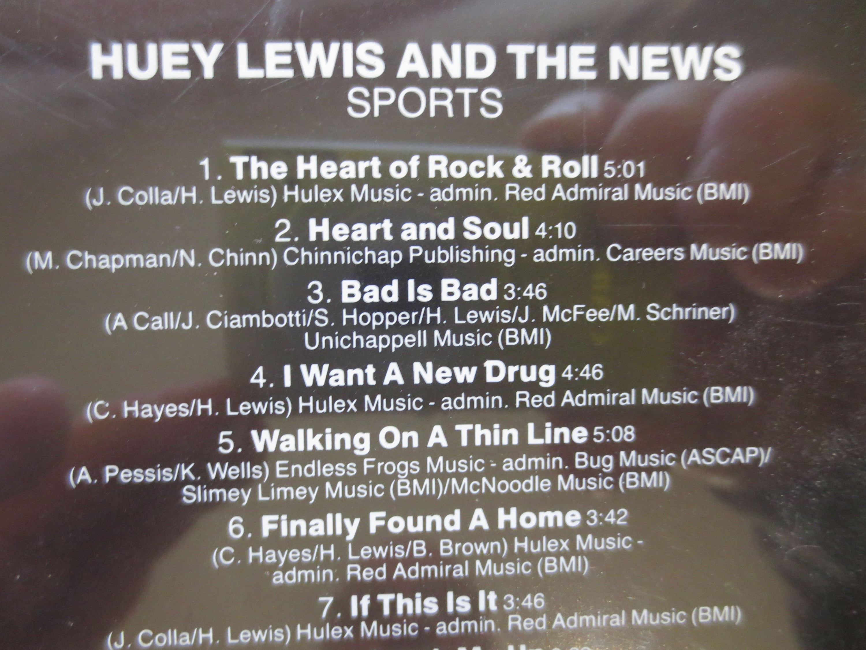 HUEY LEWIS and the News, SPORTS, 1984 Compact Disc, Vintage Cd - Etsy
