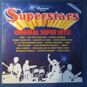 SUPERSTARS, KISS Records, ABBA Records, Donna Summer Records, Ronco Records, vinyle vintage, disques, vinyle, disques vintage, disques 1978
