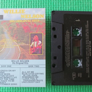 Cassette Tapes, WILLIE NELSON, ORIGINAL Hits, Willie Nelson Tape, Willie Nelson Album, Tape Cassette, Country Cassette, Tape, 1982 Cassette