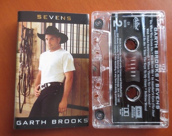 Vintage Cassette, GARTH BROOKS, SEVENS Album, Garth Brooks Album, Garth Brooks Tape, Country Cassette, Music Cassette, 1997 Cassette
