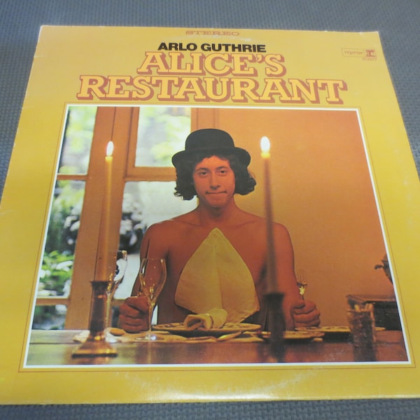 ARLO GUTHRIE, ALICE's Restaurant, Arlo Guthrie Record, Arlo Guthrie Album, Country Records, Folk Music, Lps, Vintage Records, 1967 Records