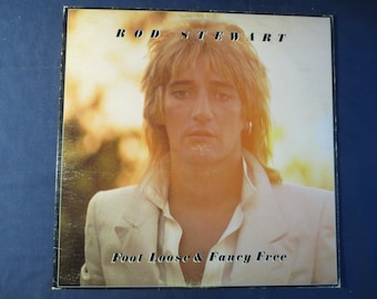 ROD STEWART, FOOTLOOSE and Fancy Free, Rod Stewart Records, Rod Stewart Album, Rod Stewart Lps, Rock Albums, Vintage Records, 1977 Records