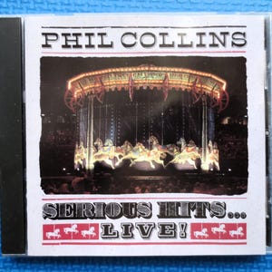 Vintage Cd, PHIL COLLINS, SERIOUS Hits, Live Cd, Phil Collins Cd, Phil Collins Music, Rock Music Cd, Pop Cd, Rock Cd, Cd, 1990 Compact Disc