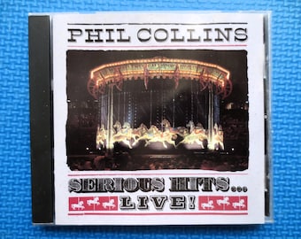 Vintage Phil Collins 'Serious Hits Live' CD - 1990 Rock Pop Music