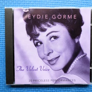 EYDIE GORME, The VELVET Voice, Eydie Gorme Cd, Eydie Gorme Album, Eydie Gorme Songs, Eydie Gorme Music, Cd, Vintage Cd, 1985 Compact Disc