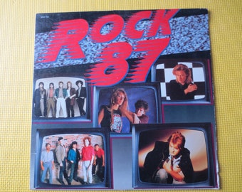 ROCK '87 Compilation Vinyl LP - Vintage 1987 Record Album