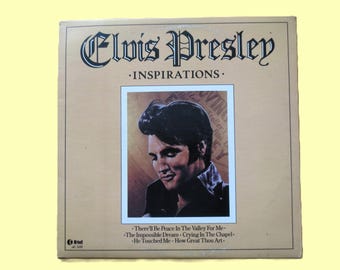 ELVIS PRESLEY, Inspirations, K-Tel Records, Vintage Album, 1981 Record, Vinyl Lp