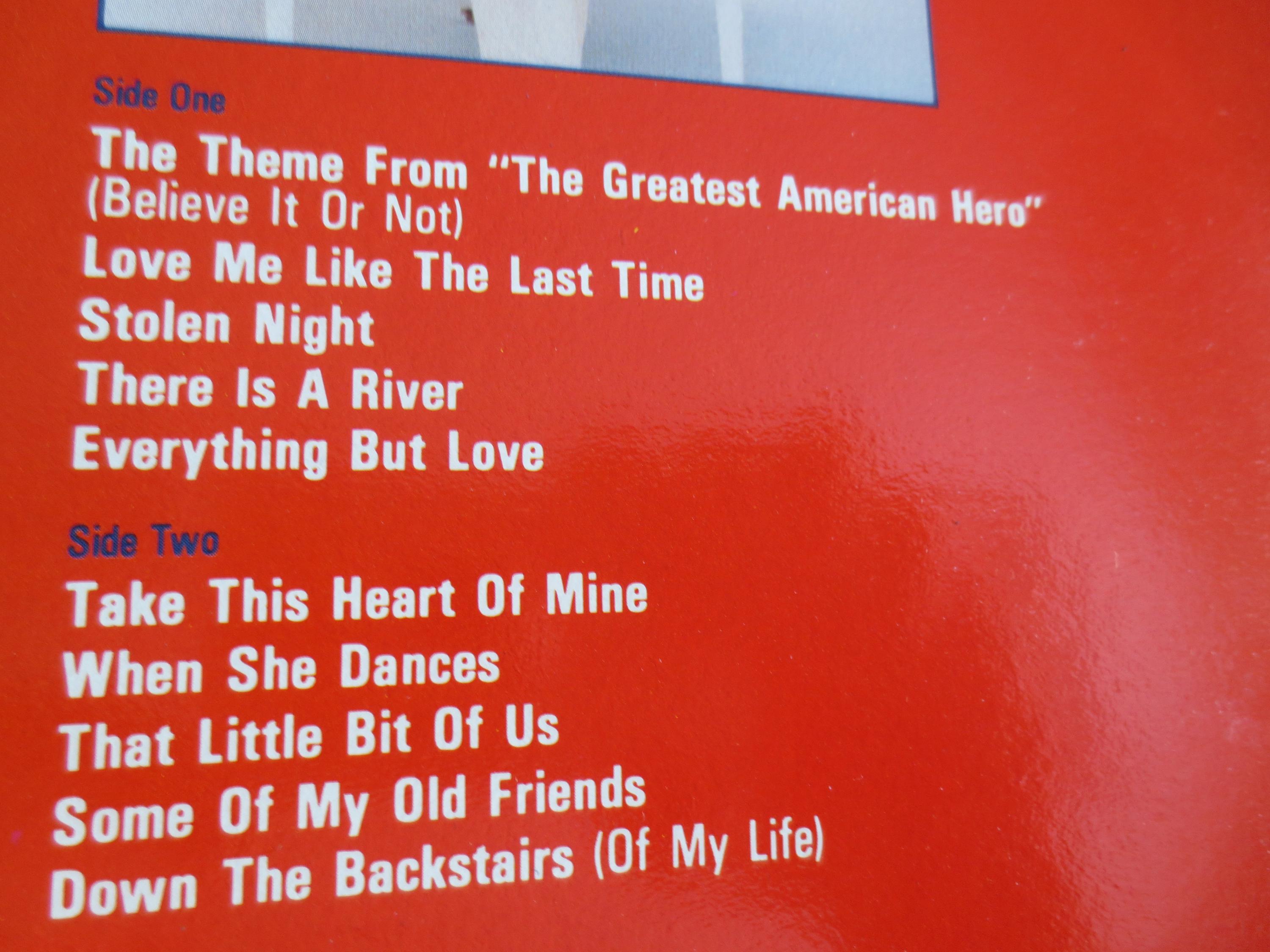 Joey Scarbury - America's Greatest Hero Vinyl Record - 1981 Rock