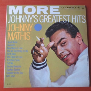 Vintage Records, JOHNNY MATHIS, More GREATEST Hits, Johnny Mathis Record, Johnny Mathis Album, Johnny Mathis Vinyl, Vinyl Lps, 1959 Records