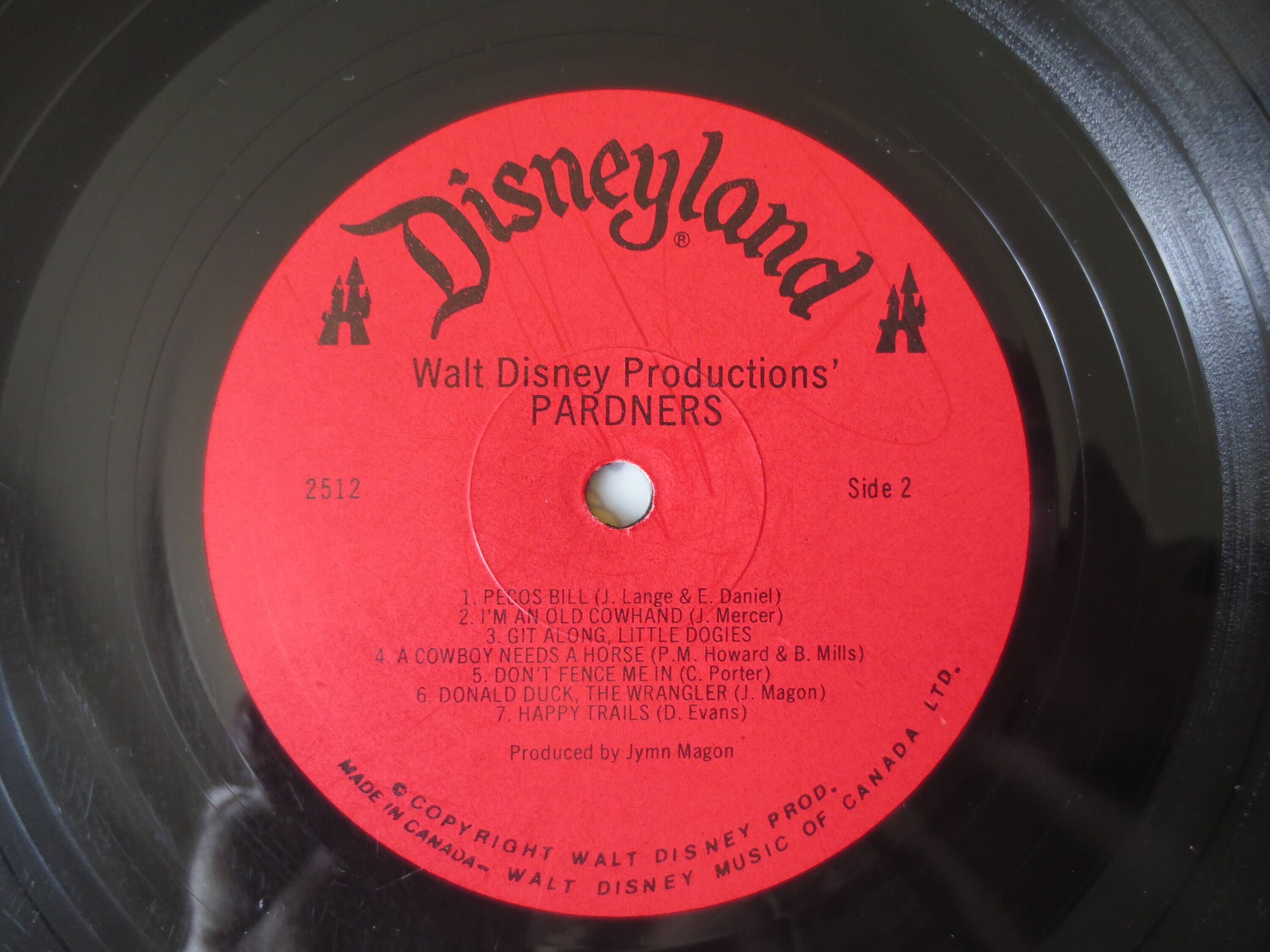 Vintage Records DISNEYLAND Records PARDNERS Disney Records Etsy