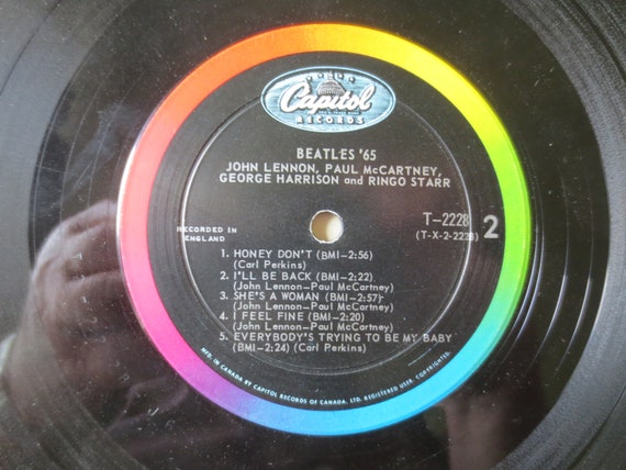ヴィンテージ ビートルズ '65 ビニールレコード - 1964 LP - Etsy 日本