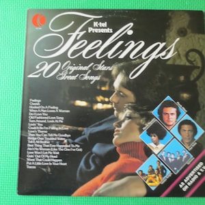 K-Tel RECORDS, FEELINGS, K-Tel Album, K-Tel Vinyl, K-Tel Lp, Love Songs, Pop Record, Pop Vinyl, Vintage Vinyl, Vintage Records, 1977 Records