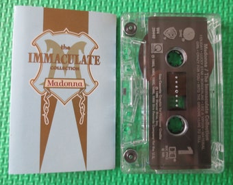 Kassettenbänder, MADONNA, IMMACULATE Collection, MADONNA-Kassette, Madonna-Album, Tonbandkassette, Madonna-Band, Musikkassette, 1990 Kassette