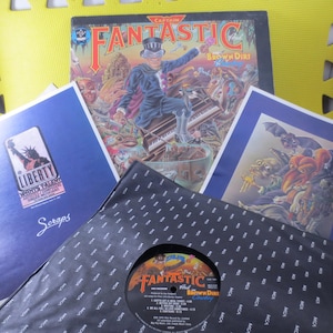 ELTON JOHN, Captain FANTASTIC, Elton John Record, Elton John Album, Elton John Lp, Vinyl Records, Vinyl, lps, Vintage Records, 1975 Records