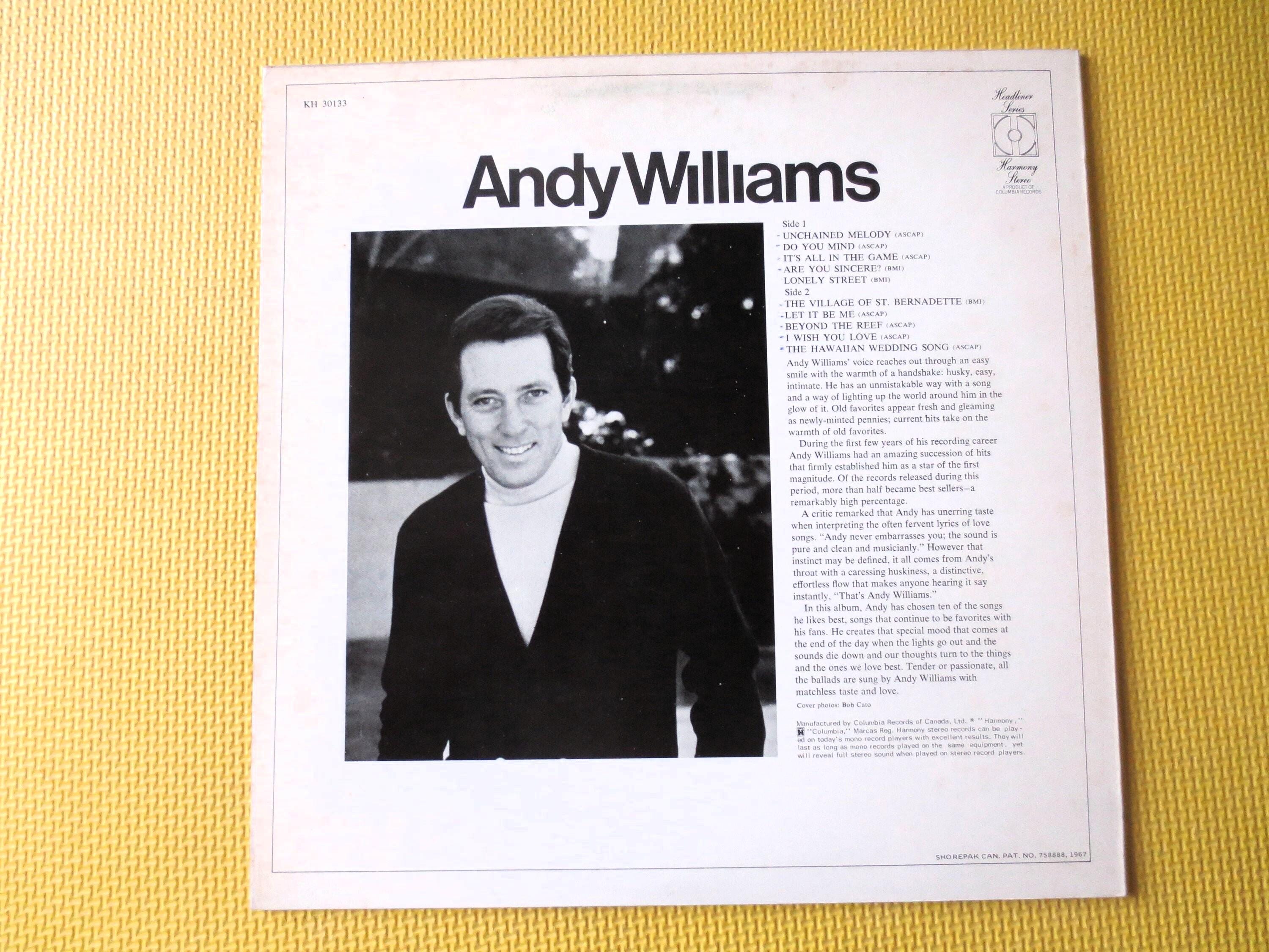 andy.williams.レトロな中古LPレコード７枚海外版とにかく良曲が一杯 Andy Williams – Andy Williams (1971) Vinyl LP - Etsy