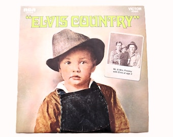 ELVIS PRESLEY, Elvis Country, Álbum clásico, Disco de 1971, Vinilo LP