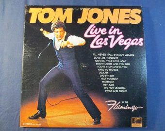 Disco de vinilo de Tom Jones en directo en Las Vegas - LP clásico de 1967