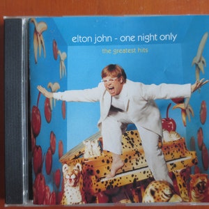 Vintage Cd&#39;s, ELTON JOHN, One NIGHT Only, Greatest Hits Cd, Elton John Lp, Elton John Cd, Classic Rock Cd, Cd Rock Music, 2000 Compact Disc