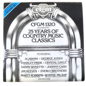 25 YEARS of COUNTRY Music Classics, CFGM 1320, 2 Records, Country Album, Country Record, Classic Country Lp, Country Music Lp, 1982 Record
