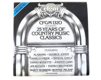 カントリーミュージックの名曲25周年、CFGM 1320、ヴィンテージアルバム、1982年レコード、LPレコード