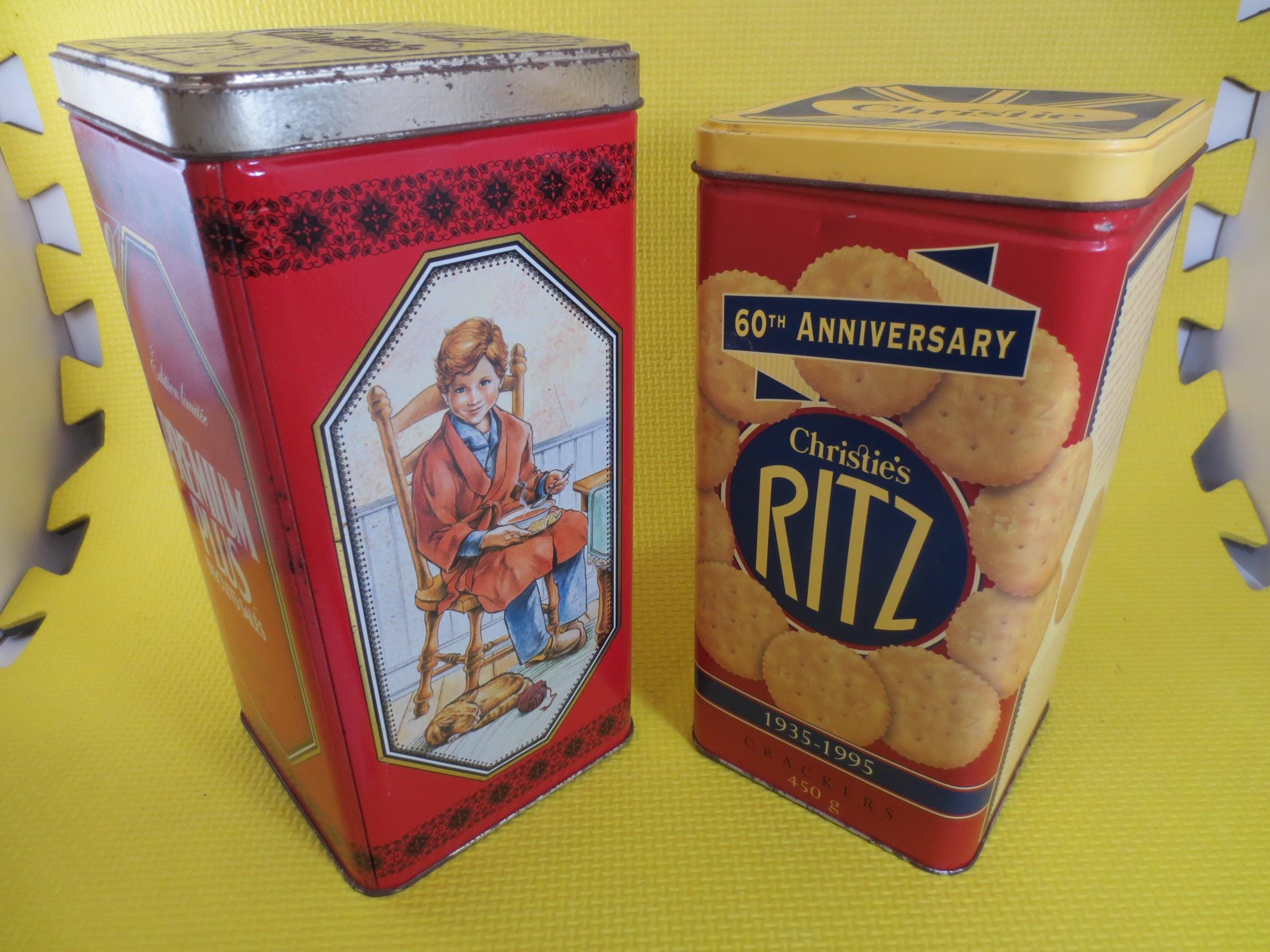 Vintage Ritz Crackers Tin Can: Collectible Advertising Box - Etsy