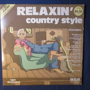 Vintage Records, RELAXIN&#39; COUNTRY STYLE, Country Record, Country Album, Country Vinyl, Country Lp, Vintage Vinyl, Vinyl Album, 1975 Records