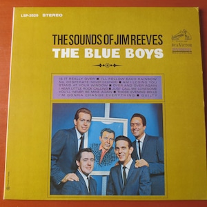 Vintage Records, The BLUE BOYS, Jim Reeves Records, Country Records, Vintage Vinyl, Jim Reeves Albums, Jim Reeves Music, Vinyl, 1966 Records