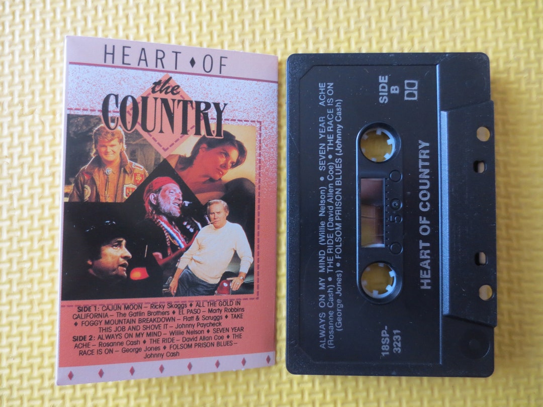 Cassette Tapes, HEART of the COUNTRY, COUNTRY Music Tape, Country